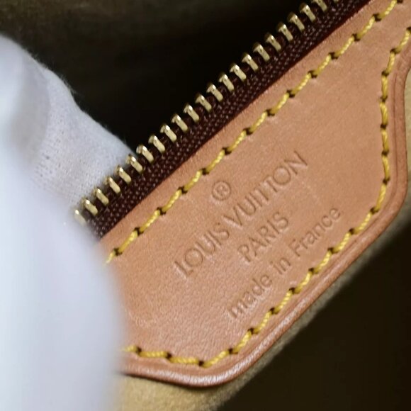 LOUIS VUITTON Logo Looping GM Shoulder Bag Monogram Leather Brown M51145 85EC883 - Picture 15 of 16
